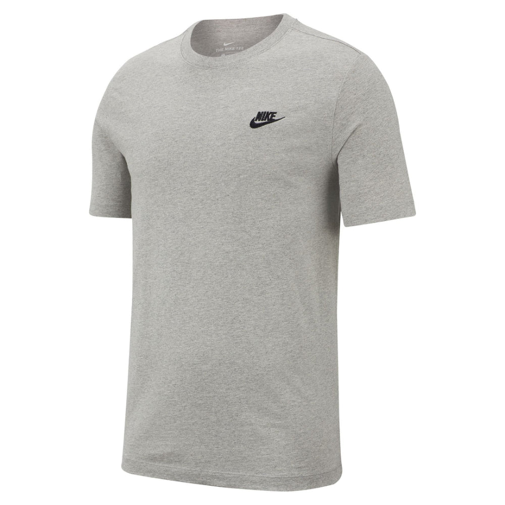 Gray Nike t-shirt with a small logo on a white background